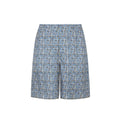 Blue Silk Knee Length