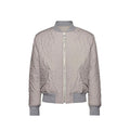 Gray Polyester Bomber