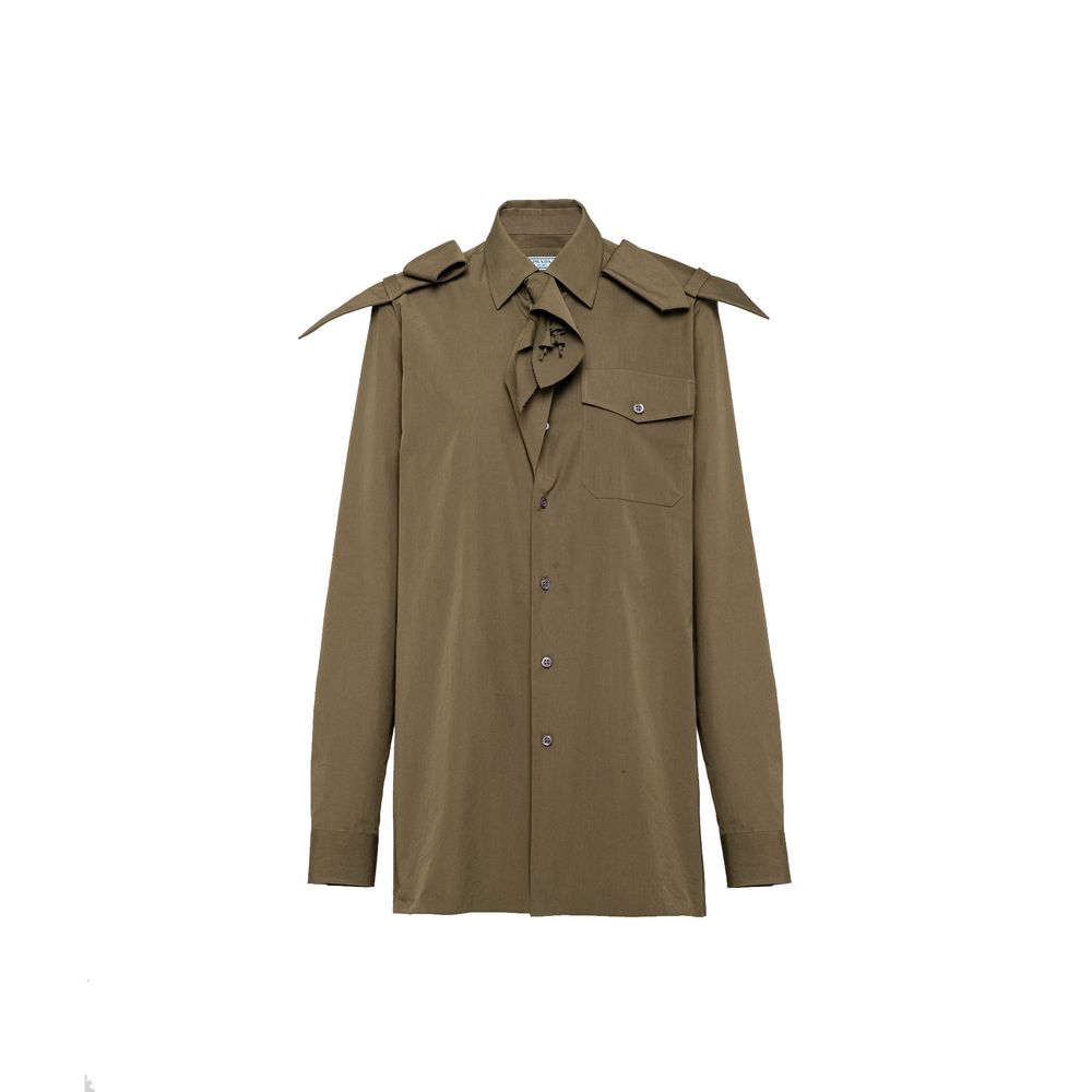 Bicolor Cotton Pattern Shirt