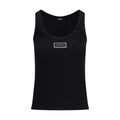 Black Cotton Tank Tops