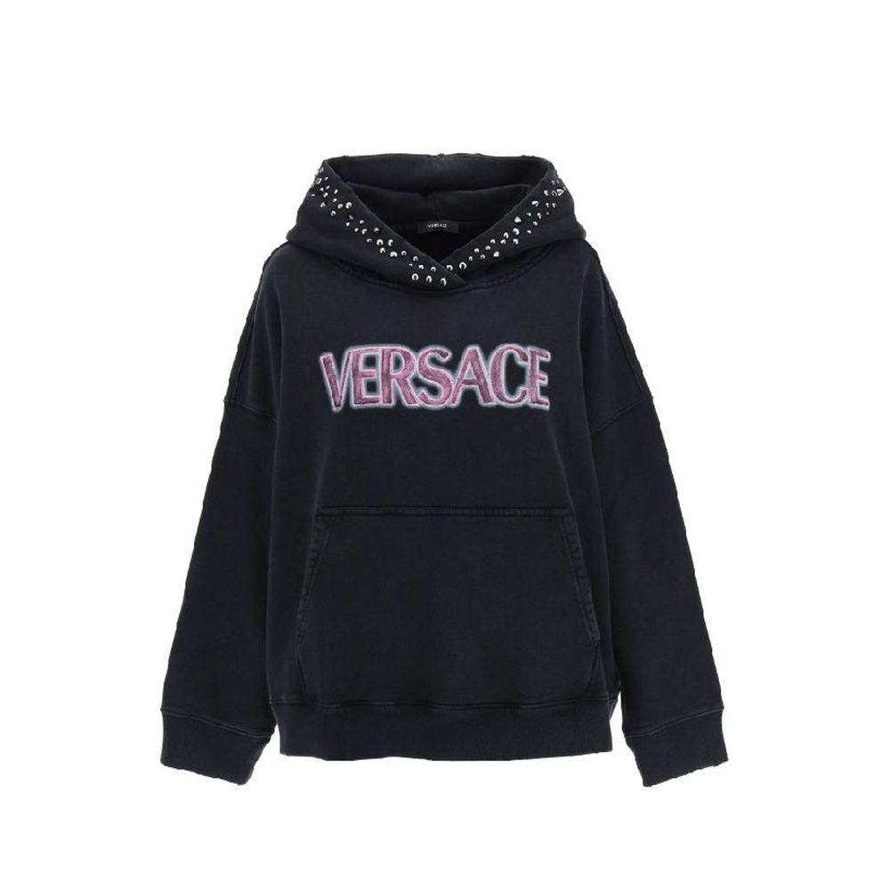 Black Cotton Sweatshirt