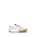 White Calf Leather Bos Taurus Athletic Sneakers