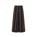 Brown Cotton Casual Pants