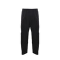 Black Cotton Casual Pants