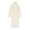 White Mohair Casual Dress