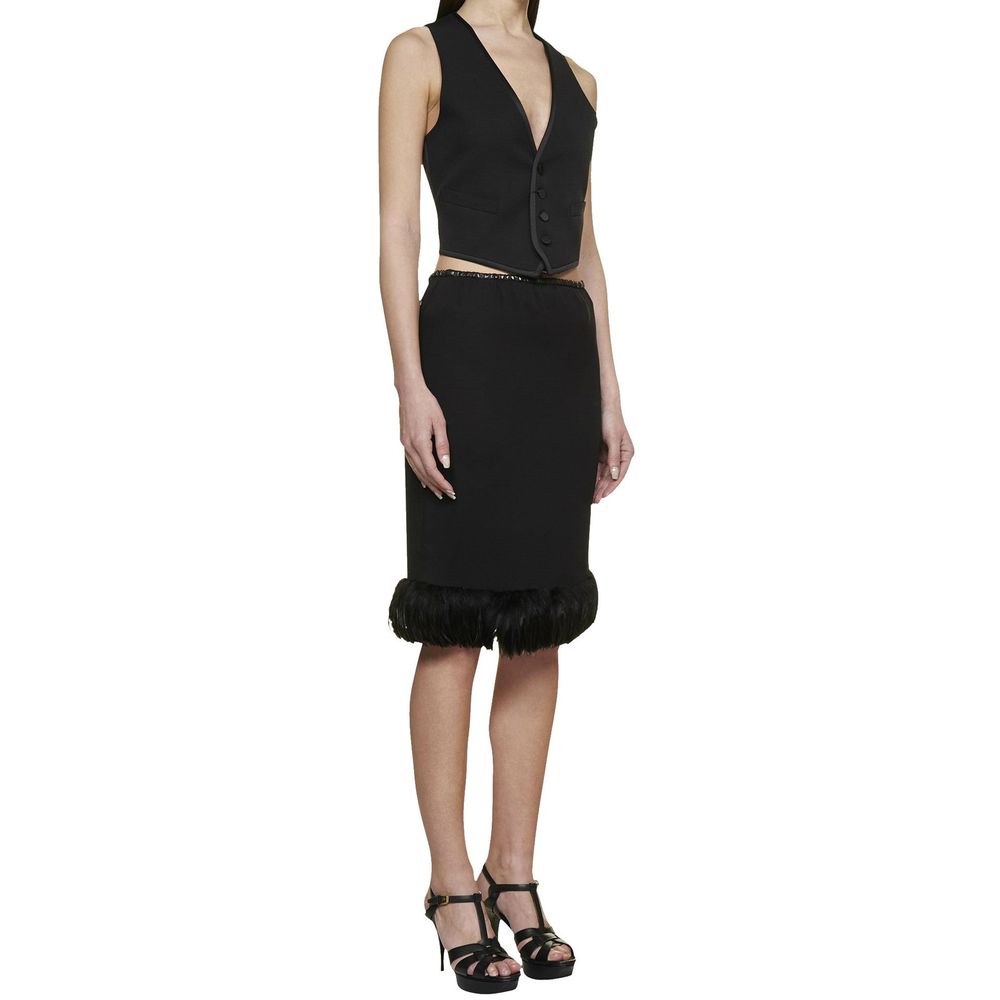Black Silk Skirt