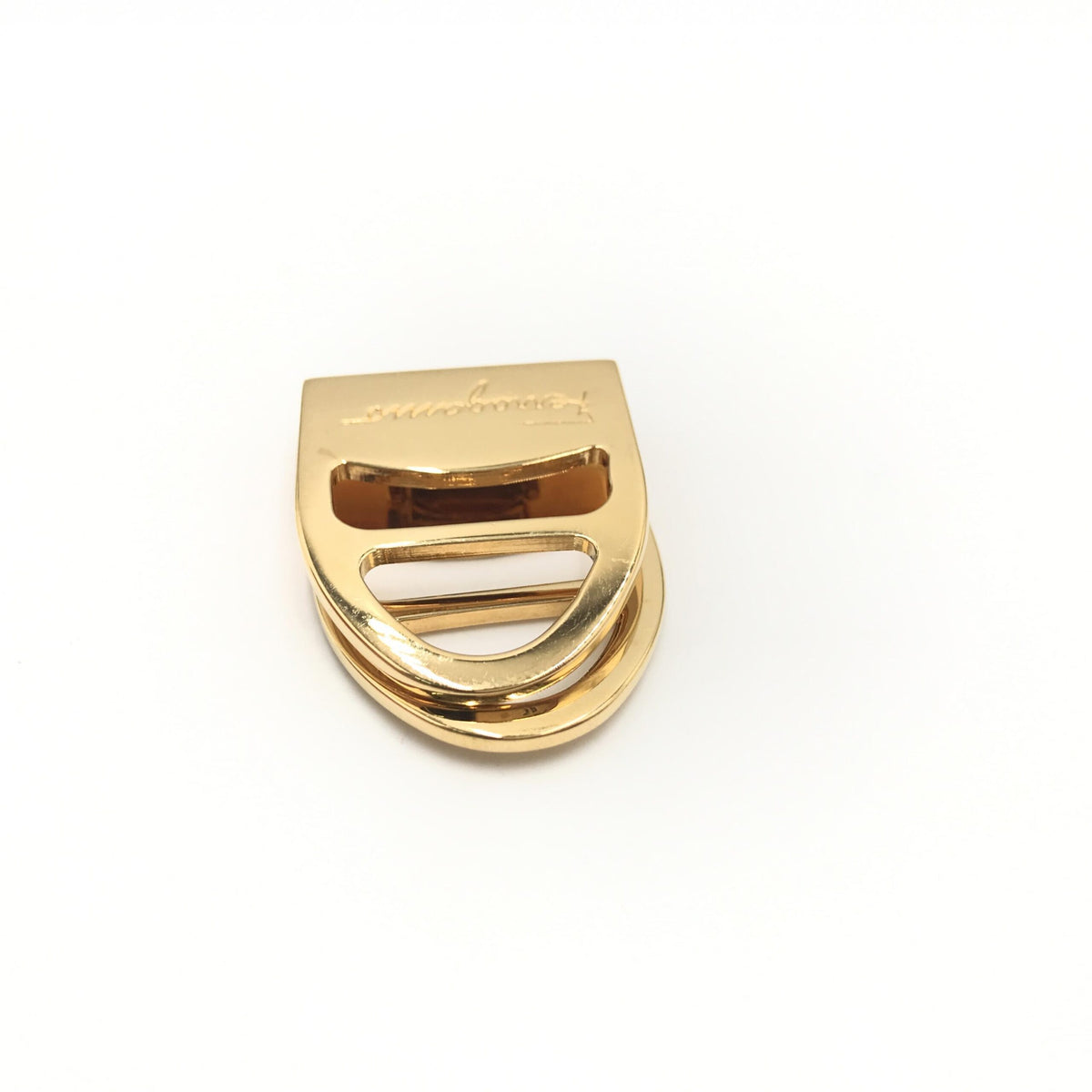 Salvatore Ferragamo Vara Metal Scarf Ring