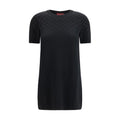 Black Wool Oves Aries Casual Dress