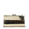 Gold Leather Clutch Bag
