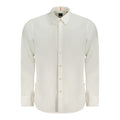 White Cotton Men Shirt