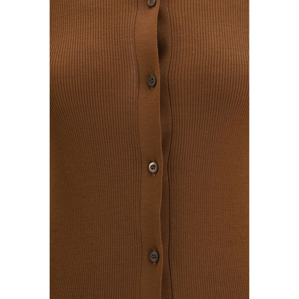 Brown Wool Cardigan