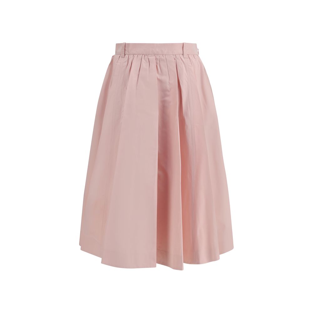 Multicolor Silk Long Skirt