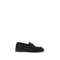 Black Calf Leather Bos Taurus Slip-On Loafers