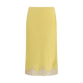 Multicolor Silk Midi Skirt