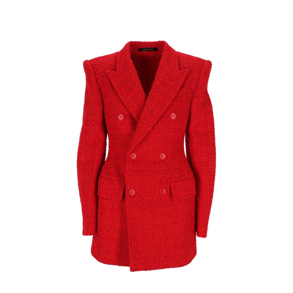 Red Cotton Blazer