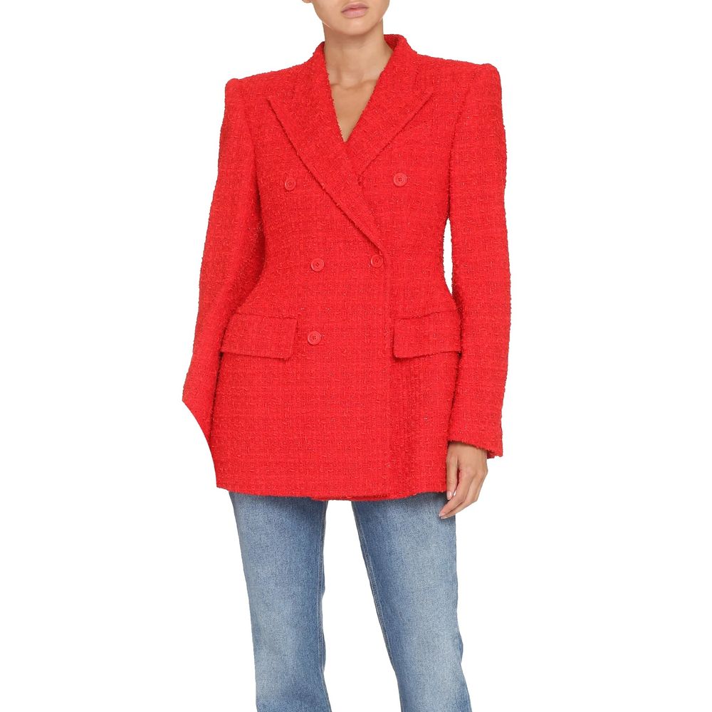 Red Cotton Blazer