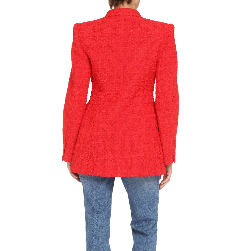 Red Cotton Blazer
