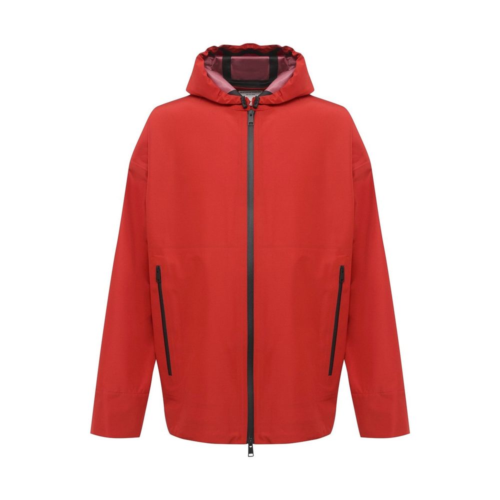 Red Polyamide Shell Jacket