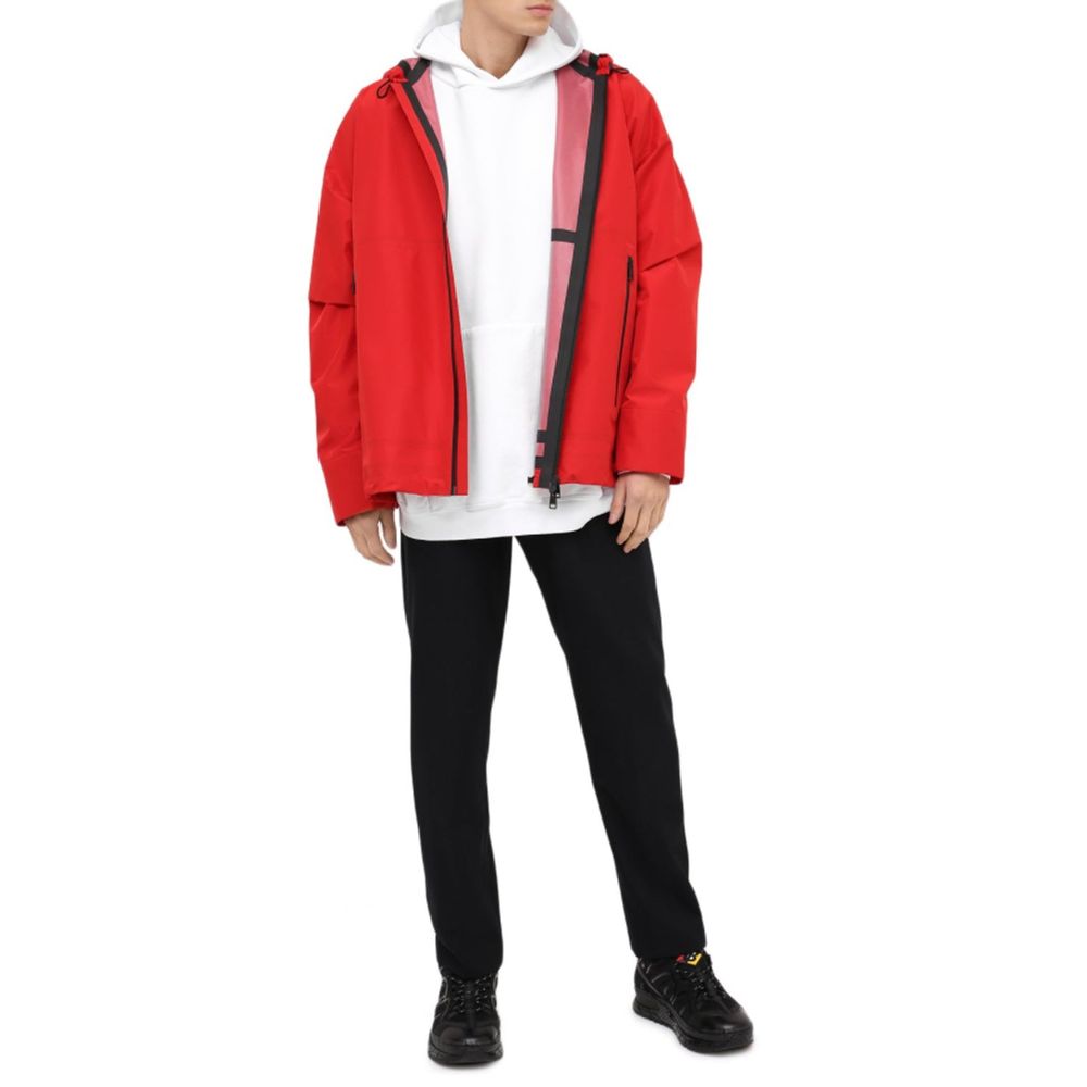 Red Polyamide Shell Jacket