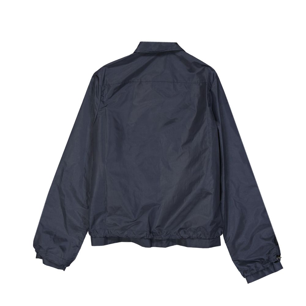 Blue Polyamide Full-Length Jacket
