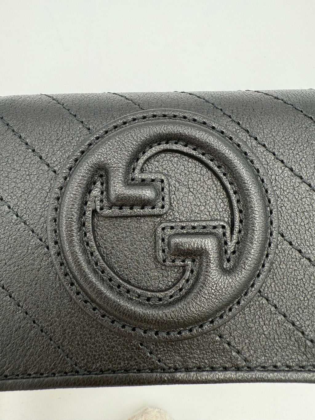 GUCCI GG BLONDIE Black Compact Wallet