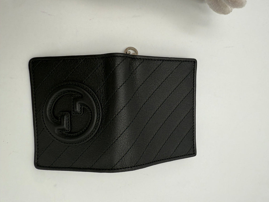 GUCCI GG BLONDIE Black Compact Wallet