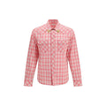 Red Cotton Pattern Shirt