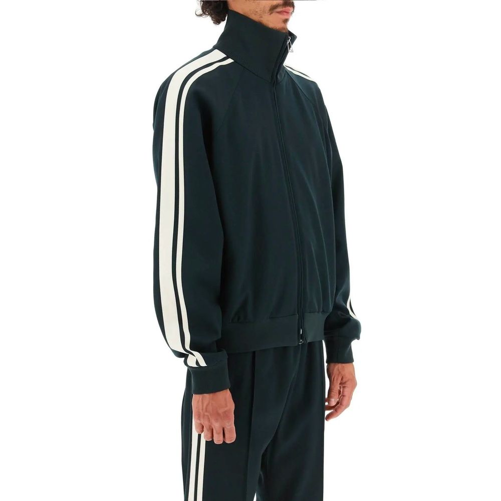 Bicolor Elastane Full-Length Jacket