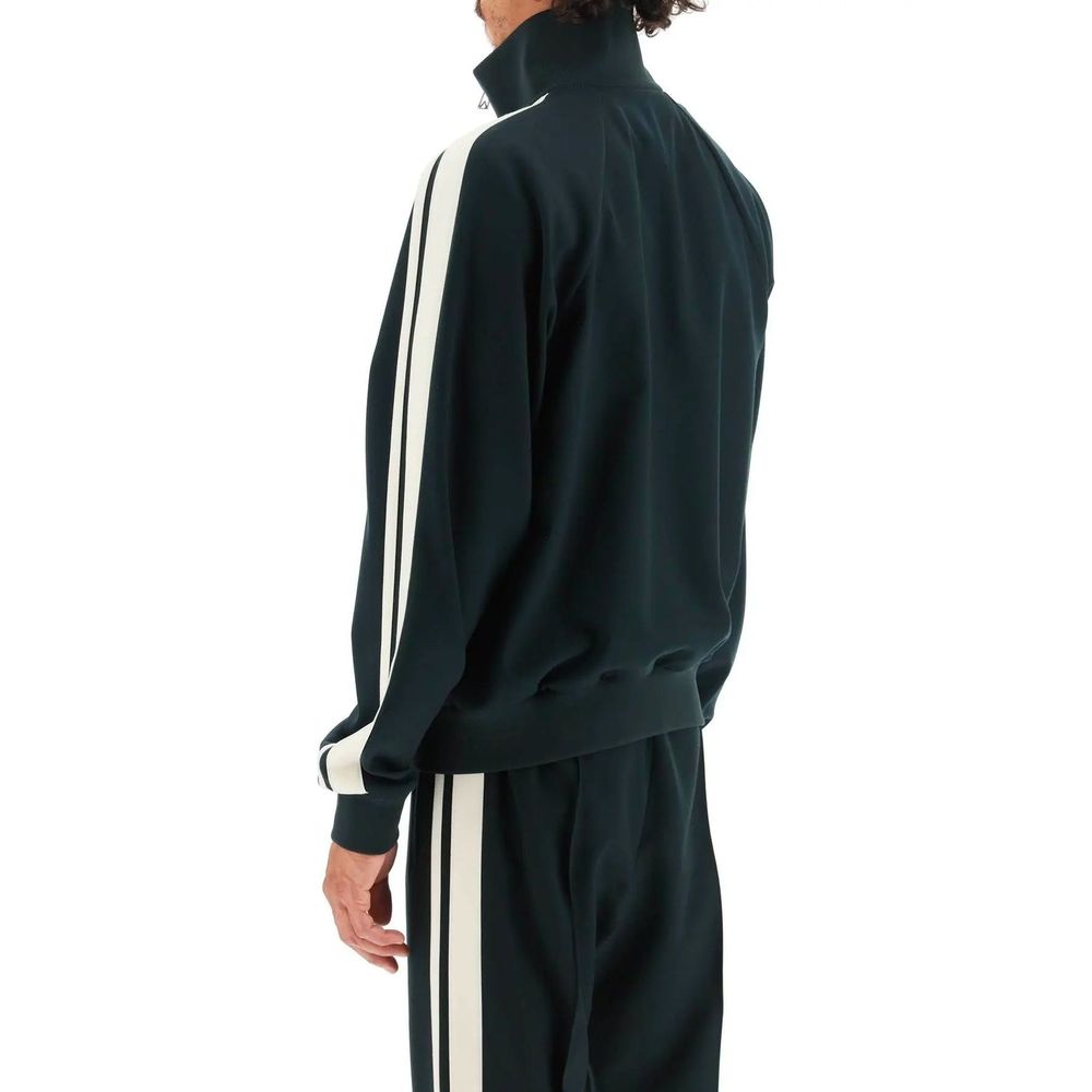 Bicolor Elastane Full-Length Jacket