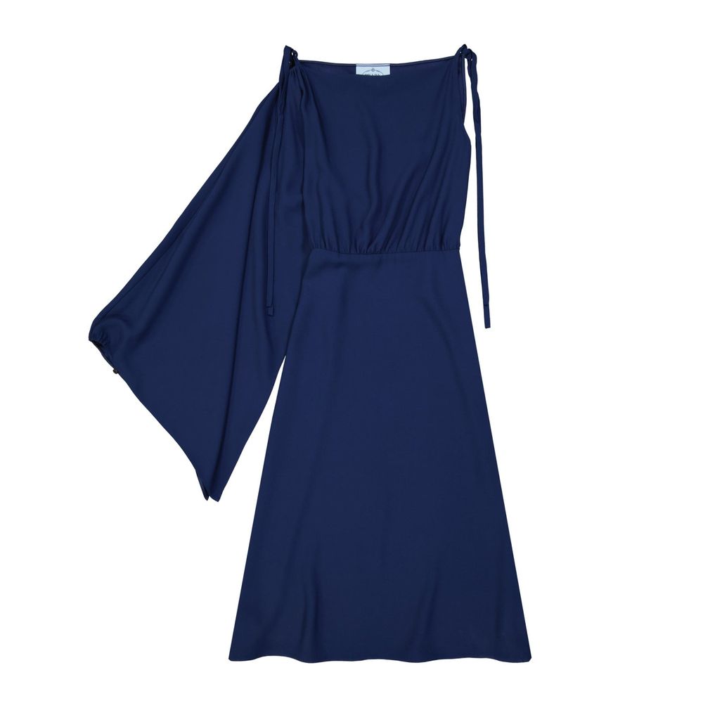 Blue Acetate Cocktail Dress