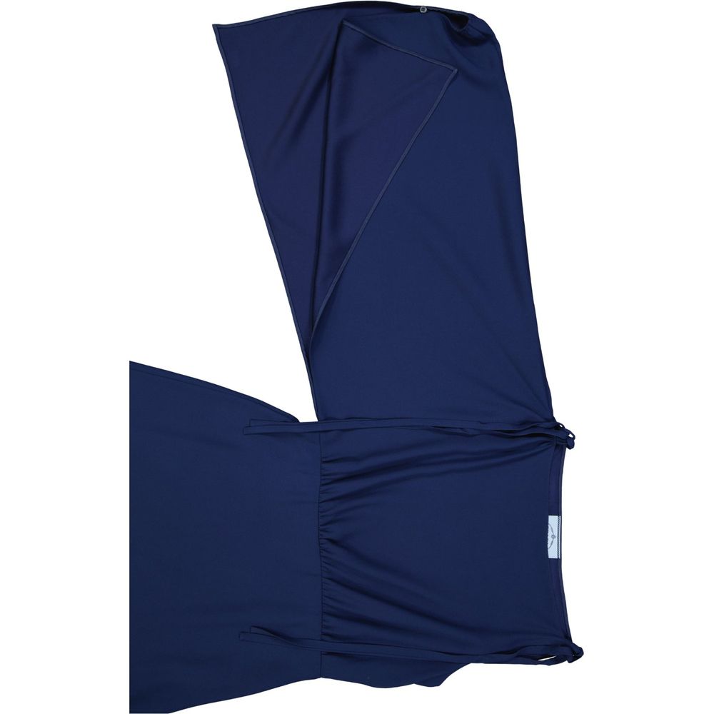 Blue Acetate Cocktail Dress