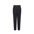 Black Wool Casual Pants