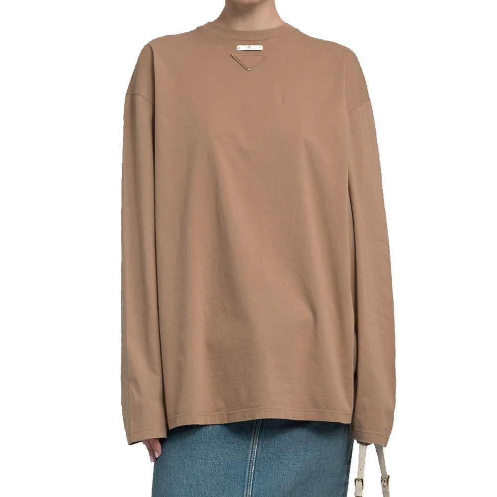 Brown Cotton T-Shirt