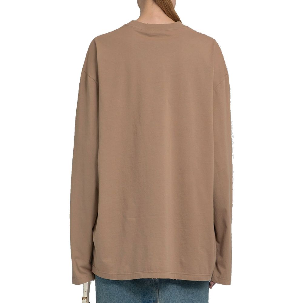 Brown Cotton T-Shirt
