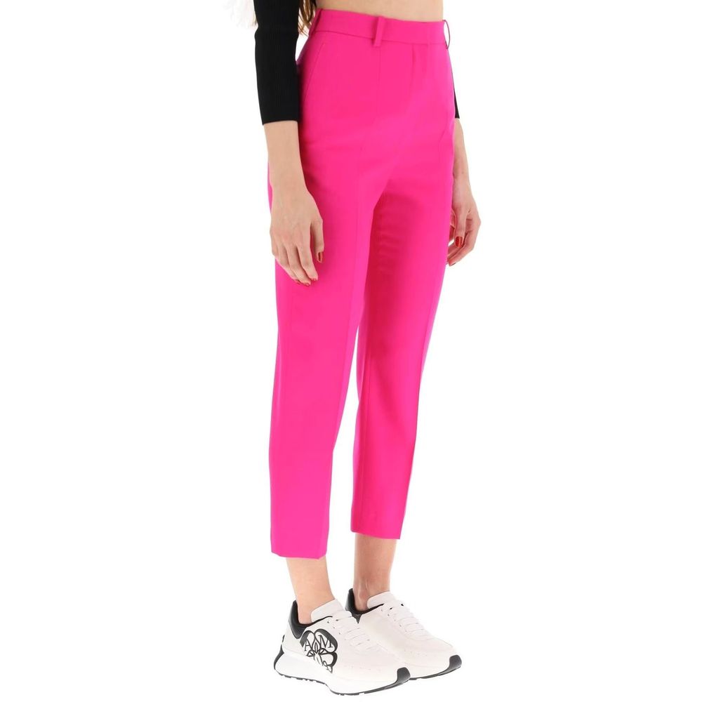 Multicolor Wool Casual Pants