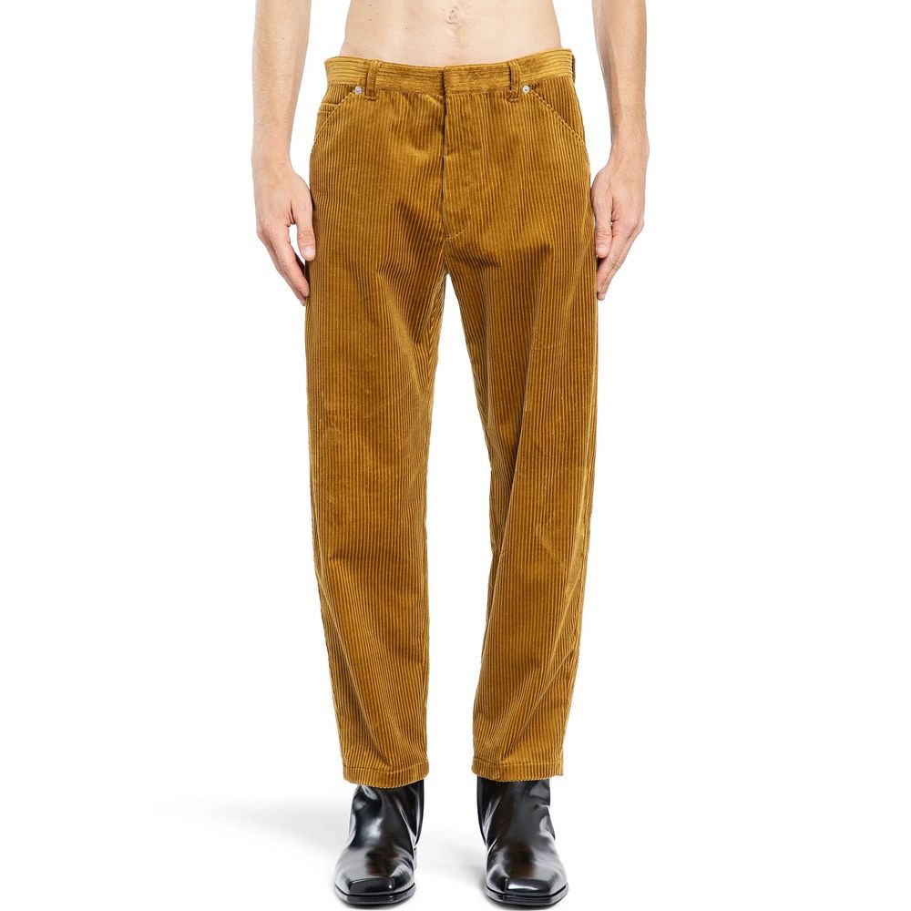 Multicolor Cotton Casual Pants
