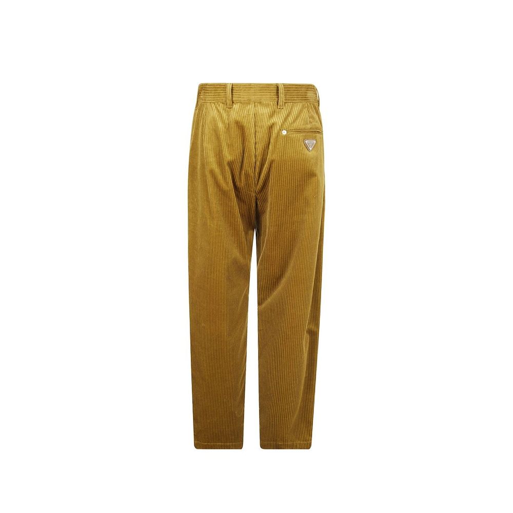 Multicolor Cotton Casual Pants
