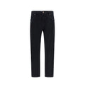 Black Cotton Relaxed Fit Jeans