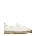 White Leather Espadrilles