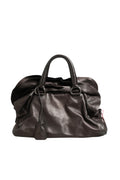 Metallic Nappa Leather Ruffle Shoulder Bag