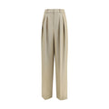 Beige Wool Oves Aries Dress Pants