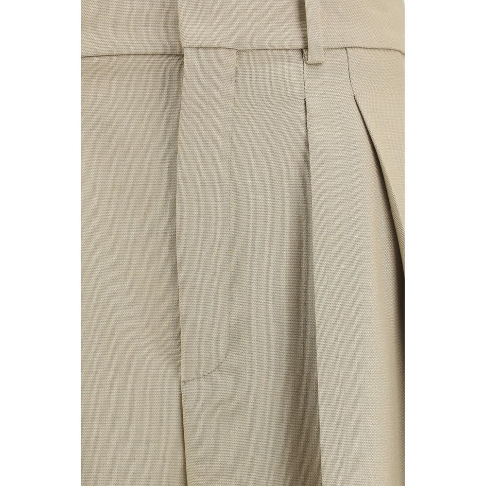Beige Wool Oves Aries Dress Pants