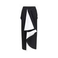 Black Wool Oves Aries Midi Skirt