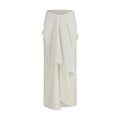 White Wool Oves Aries Long Skirt