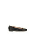 Black Calf Leather Bos Taurus Ballet Flats