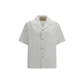 White Cotton Shortsleeve Shirt