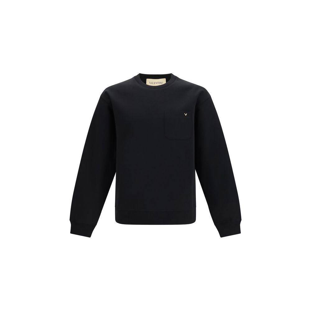 Black Cotton Sweatshirt