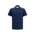 Blue Cotton Polo Shirt