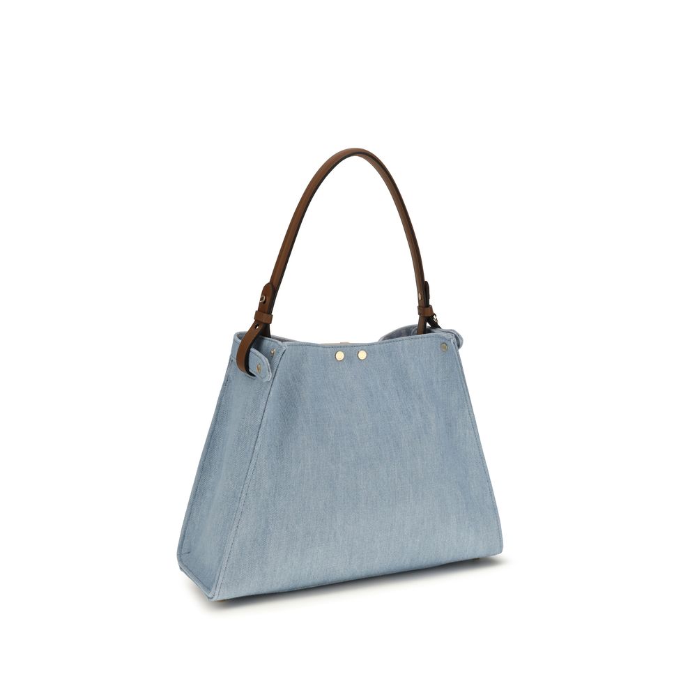 Blue Calf Leather Bos Taurus Handbag