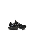 Black Fabric Athletic Sneakers